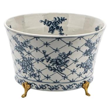 Imagem de fruteira cesta Moderno redondo prato de frutas cerâmica casa sala estar restaurante mesa decoração prato frutas tigela doces base bronze bancada