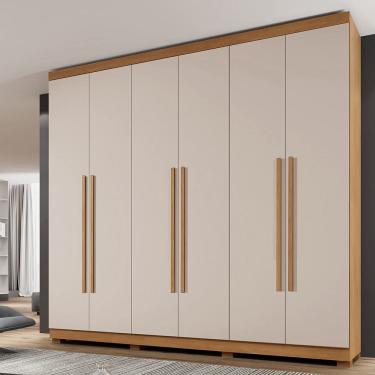 Imagem de Guarda Roupa Casal 6 Portas com Pés New Master Benetil