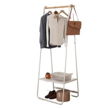 Imagem de A1DFDFGOQSFG Cabideiro de chão Rack de secagem de roupas Rack de secagem de roupas para uso doméstico simples vara de secagem de roupas criativas cabide de roupas árvore (Bianco) (Bianco A)