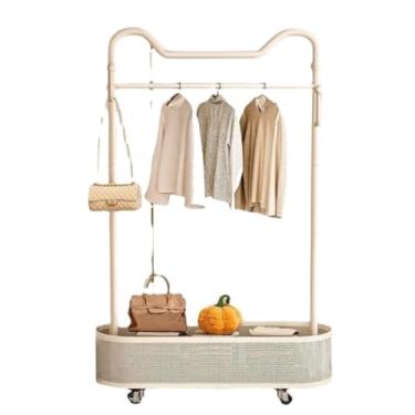Imagem de Cabide de chão para roupas domésticas para quarto, quarto principal, cabeceira, cabide móvel para secar casacos, árvore, (C) (branco C)