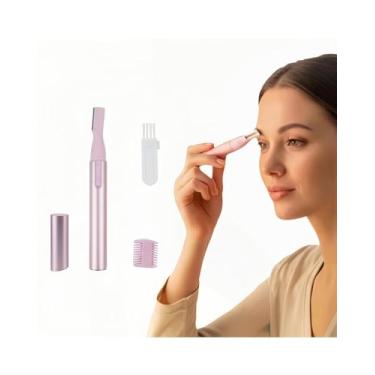 Imagem de Aparador profissional de pelos de orelha e nariz com motor potente e design de lâmina dupla para uma experiência de corte suave (prata)