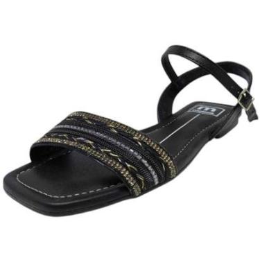 Imagem de Sandalia Feminina Rasteira Conforto Moderna Moleca-Feminino