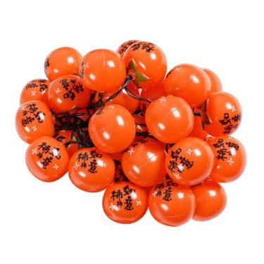 Imagem de Baoblaze Luminária decorativa criativa em formato de caqui, perfeita para criar um ambiente aconchegante no Ano Chinês, ideal para festas e eventos ao ar, 3 Metros, 20 Leds