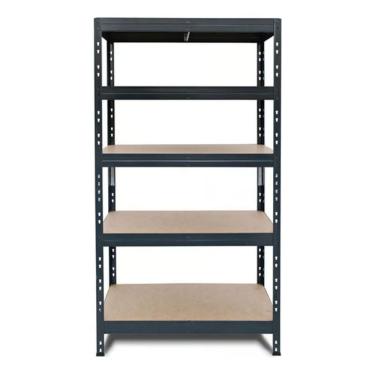 Imagem de Estante De Metal E Madeira 5 Prateleiras 176X90X40Cm Fixser