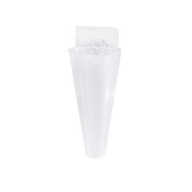 Imagem de Vaso hidropônico simples, organizador de armazenamento, arranjo de flores, vaso atraente para casa (transparente-cônico)