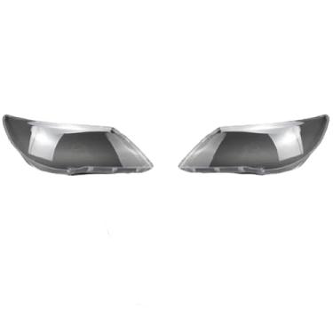 Imagem de Abajur para farol dianteiro de carro, compatível com vw tiguan 2009, 2010, 2011, 2012, substituição de lente, capa transparente(Left and right)