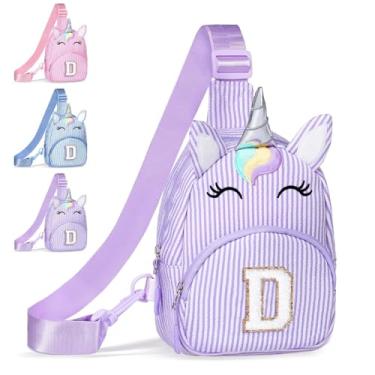 Imagem de COSHAYSOO Pochete de cintura pequena com alça ajustável com patch de letra inicial para mulheres, adolescentes, meninas, viagens, academia, caminhada, bolsa de viagem transversal, bolsa moderna, Roxo