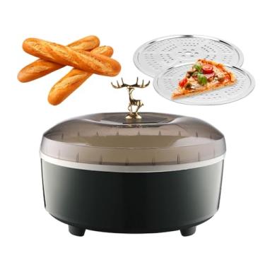 Imagem de Caixa de impermeabilização para fazer pão, fermentador de pão novo, caixa de fermentação de fermentação com função de controle de temperatura e temporização, para fazer pão, iogurte, natto, pizza, com