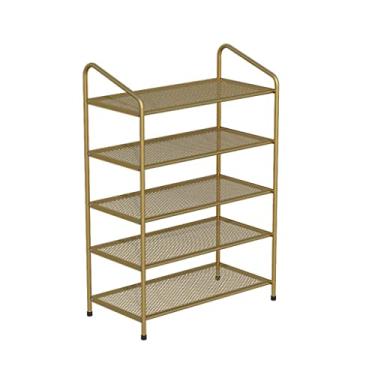 Imagem de HHHJQFAAT Sapateira sapateira multicamadas de malha de aço resistente organizador de sapatos, economia de espaço, adequado para saltos altos, tênis, chinelos organizador de sapatos (A 77 cm)