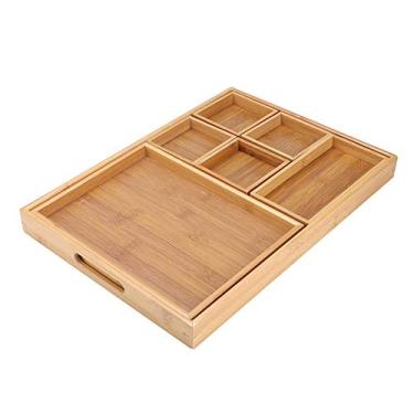 Imagem de Bandeja de chá, bandejas de mesa de café, bandejas de alimentos, bandeja decorativa, sobremesas para pão e pizza para sushi