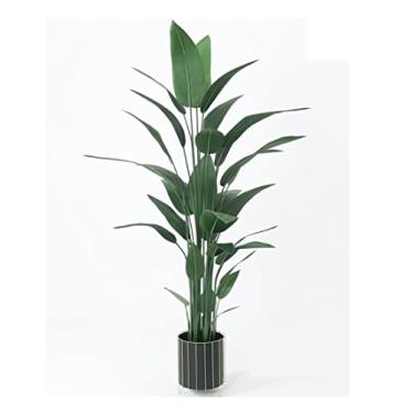 Imagem de SLGGPJBU Plantas falsas, planta artificial, árvore, interior, verde, planta em vaso para casa, escritório, jardim, decoração moderna, casa, sala de estar, casa, plantas artificiais, interior e