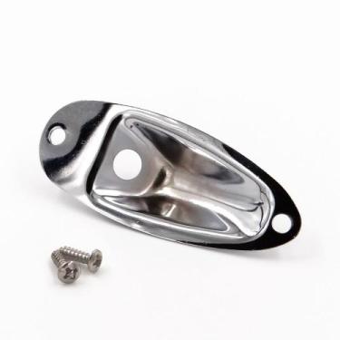 Imagem de Jack plate canoa cromado guitarra stratocaster elephant ele0250