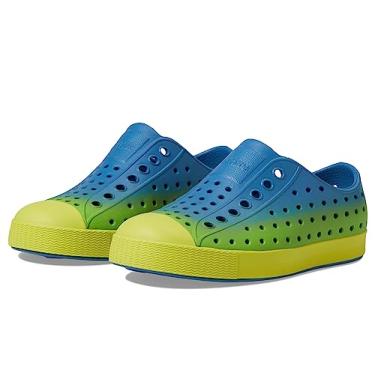 Imagem de Native Shoes Tênis infantil Jefferson Slip-On, Vallarta Azul/Verde Pickle/Vallarta Snap Ombre, 11 Little Kid