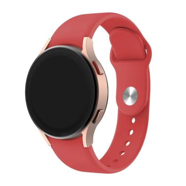 Imagem de Pulseira Para Relógio Vermelha Lisa SAM Watch 7: Conforto