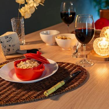 Imagem de Conjunto Com 6 Facas Para Mesa De Aço Inox Com Cabo De Bambu 22cm 7382 - Lyor