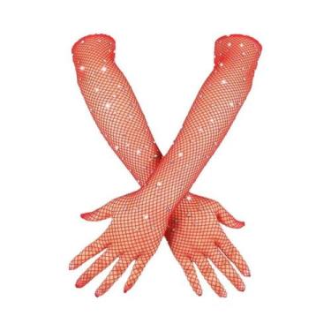 Imagem de Luvas Transparentes De Rede Para Mulheres, Longas E Sexy, Para Perform