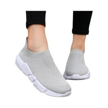 Imagem de Tênis Femininos plus Size De Malha, Estilo Slip-on, Confortáveis, Vulc