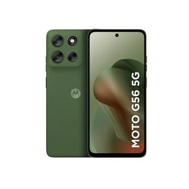 Imagem de Smartphone Motorola Moto G56 5G 256GB 8GB RAM Câmera Traseira 50 MP + 08 MP Selfie 32 MP Tela 6.7" Verde + E-BOOKs Digitais