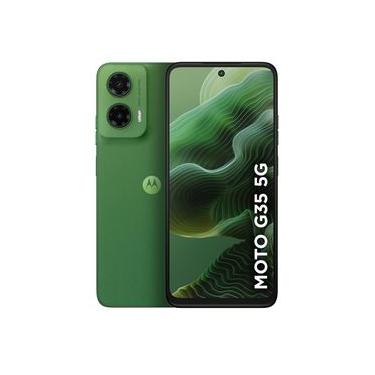 Imagem de Smartphone Motorola Moto G35 5G 28GB 4GB RAM + 8GB RAM Boost Câmera Dupla 50MP + 8MP Selfie 16MP 6.7" Verde Vegan Leather