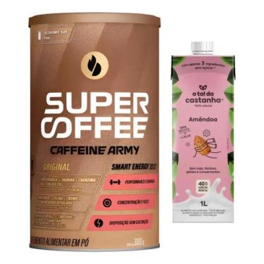Imagem de Combo SuperCoffee Original 380g l Leite de Amêndoa 1L Original  Café E