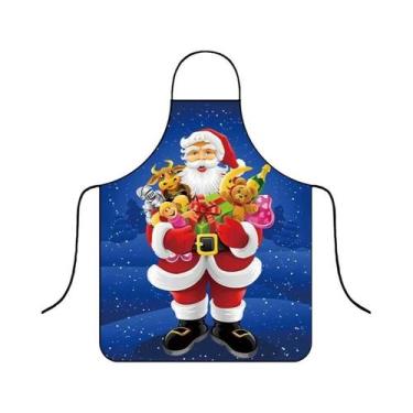 Imagem de Avental De Natal Impermeável Festivo, Divertido Para Cozinha E Decoraç