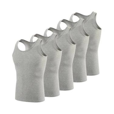 Imagem de Camiseta Masculina De Algodão Sem Mangas Para Todas as Estações, Ajust