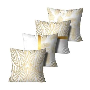 Imagem de Kit 4 Capas Para Almofadas Wevans Branco, UN, Branco