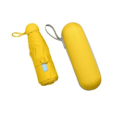 Imagem de Guarda-chuva Mini Dobrável Para Mulheres Com Proteção UV, Design Portá