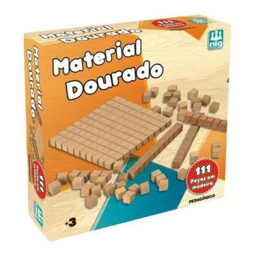 Imagem de Material Dourado C/ 111 Peças - Pedagógico - Educativo - Nig