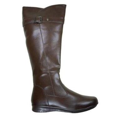 Imagem de Bota Mooncity Anabela Cano Alto Feminina-Feminino
