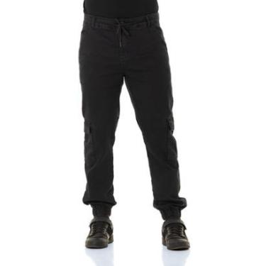 Imagem de Calça Jeans Masculina Arauto Jogger Cargo Black-Masculino