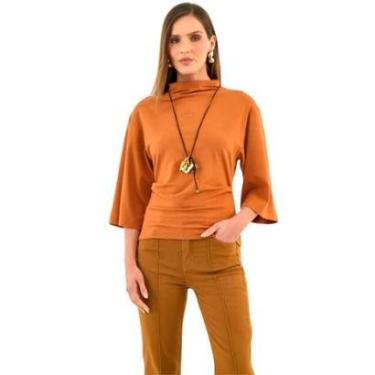 Imagem de Blusa Colcci Loose Mangas Amplas Telha Feminino-Feminino