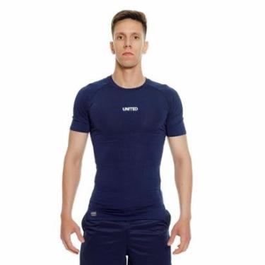 Imagem de Camiseta United performance de compressão térmica Manga Curta Proteção Solar UV 50+-Masculino