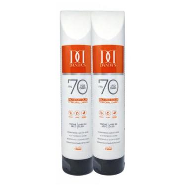 Imagem de 2 Protetores Solar Danda's FPS 70 Corporal Toque Seco 150ml - Dandas