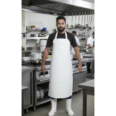 Imagem de 2x AVENTAL PVC IMPERMEÁVEL REFORÇADO PEIXARIA AÇOUGUE HÁ 52 - Congratu