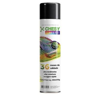 Imagem de Tinta Spray Chesy 400ml  ALTA TEMPERATURA -, PRETO FOSCO