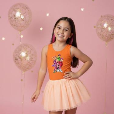 Imagem de Body Collant dos Rosa Tropa Emily Vick Grupo Desenho Cor:LaranjaTamanh