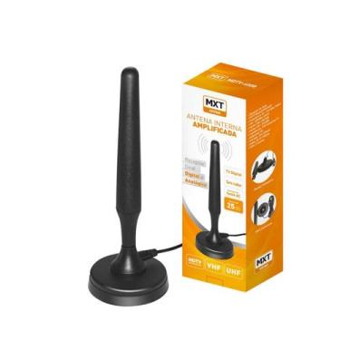 Imagem de Antena Tv Amplificada 20db Mxt Mdtv 400b Digital Hd Uhf, interna