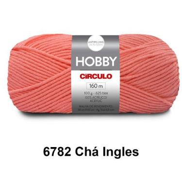 Imagem de Lã Fio Hobby Círculo 100g 160m Novelo - Tricô e Crochê, 6782 - Chá Ing