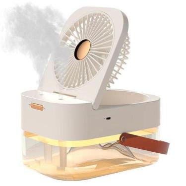 Imagem de Ventilador com Umidificador de Ar, 3 Velocidades Luz Noturna - Top Rio