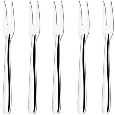 Imagem de Kit 5 Garfos Trinchante para Churrasco 24,5cm Inox Utensílio Gourmet C