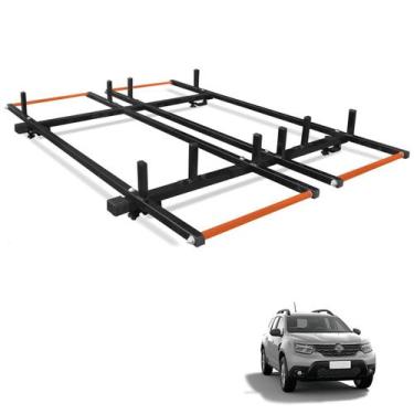 Imagem de Rack Suporte de Teto Porta Escadas Roletes para Carros com Longarinas 
