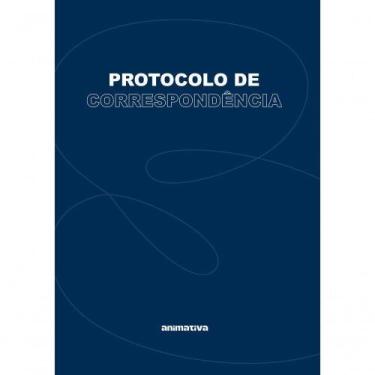 Imagem de Livro Protocolo de Correspondência 104 Folhas 22,5cm X 16cm X 1cm Azul