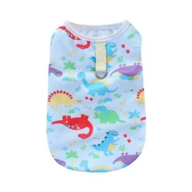Imagem de Colete Refrescante De Verão Para Pets: Roupa Macia De Desenho Animado 