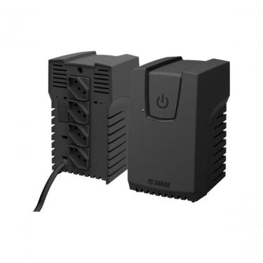 Imagem de Estabilizador Powerest 300VA 110V com Auto Diagnóstico e Filtro de Linha Preto TS Shara