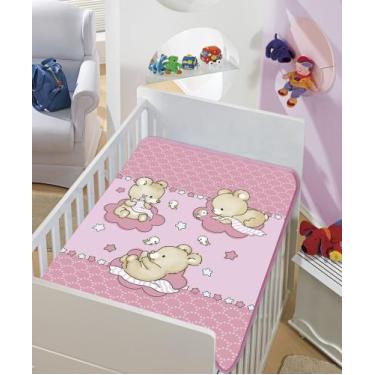 Imagem de Cobertor Bebe Colibri Estampado Antialérgico Enxoval Ursinho na Nuvem 