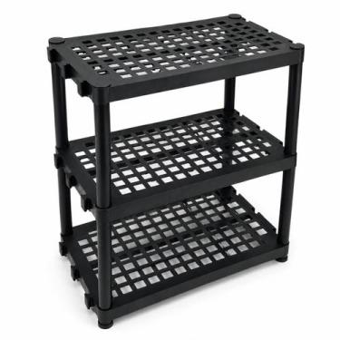 Imagem de Estante 3 Prateleiras Modular Plastico Reforçado 10kg - Útil