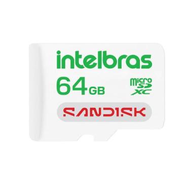 Imagem de Cartão de Memória Micro SD 64GB Intelbras - Sandisk