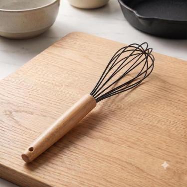 Imagem de Utensílio de Silicone e Bambu - Fouet Preto - Ingá, Preto