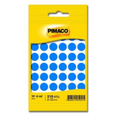 Imagem de Etiqueta Adesiva para Codificação 12mm, BIC, Pimaco, TP12AZ, 886595, Azul, 210 Etiquetas